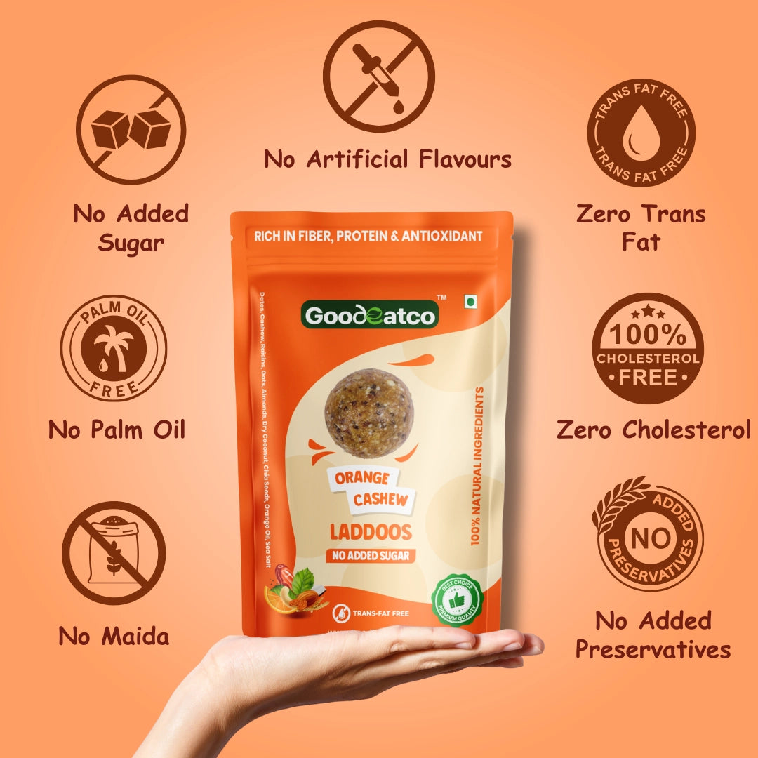 Orange Cashew Laddoos - 180g