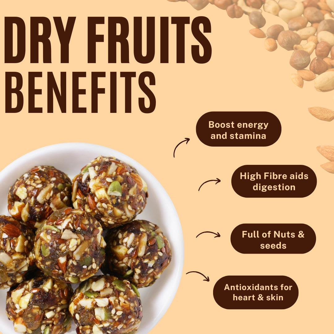 Mix Dry Fruits Laddoos - 180g