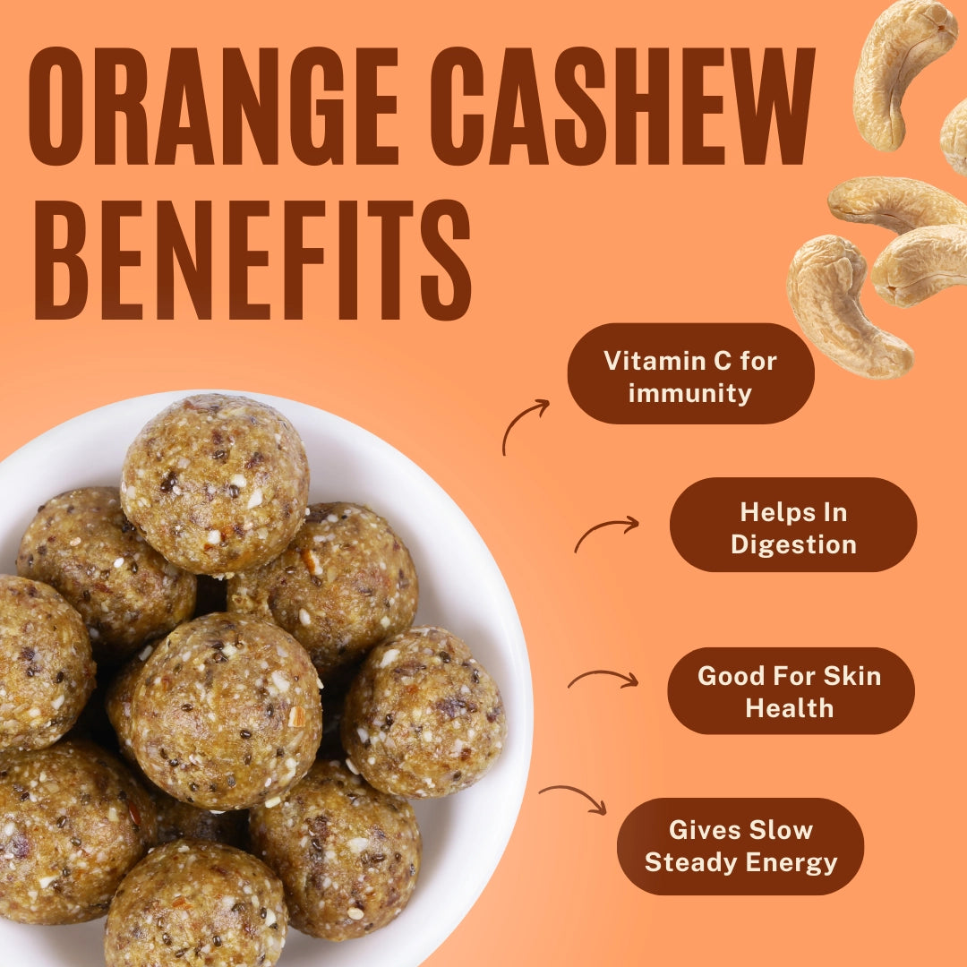 Orange Cashew Laddoos - 180g