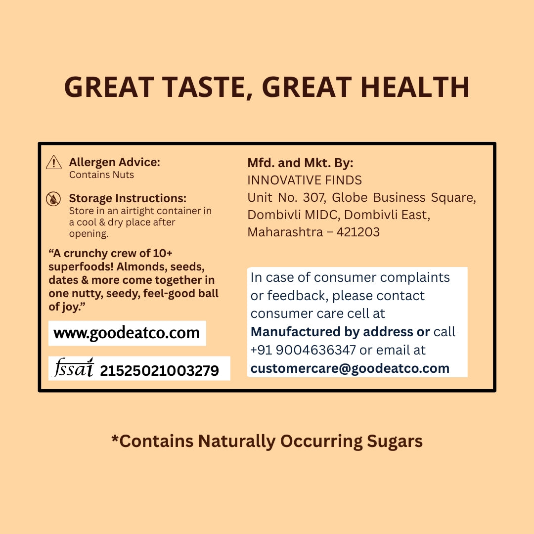 Mix Dry Fruits Laddoos  - 40g