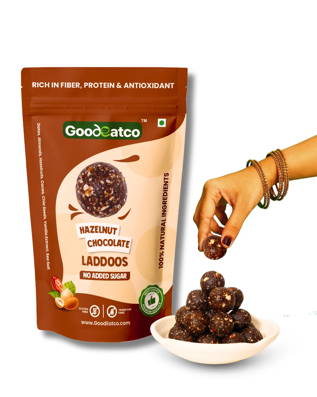 Hazelnut Chocolate Laddoos - 180g