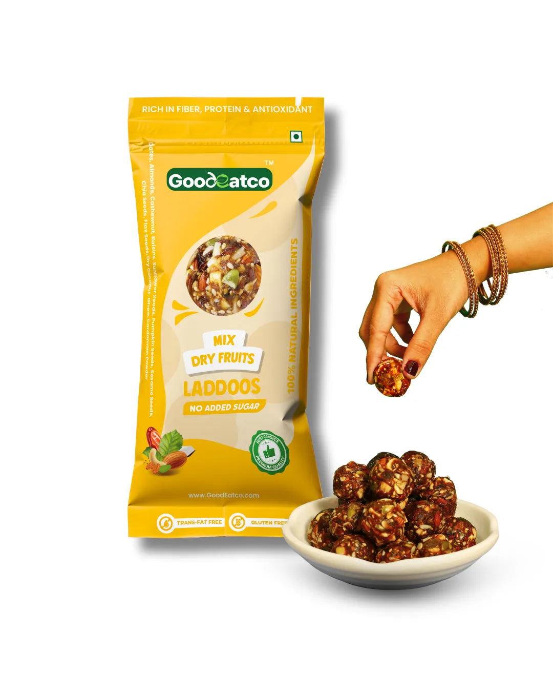 Mix Dry Fruits Laddoos  - 40g