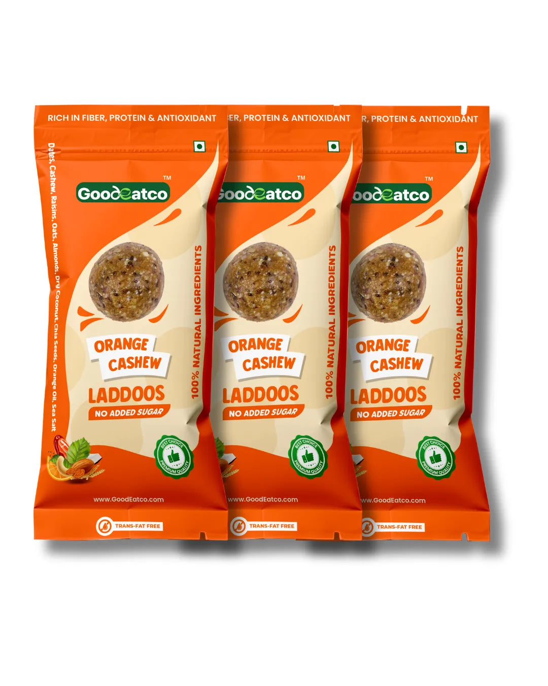 Orange Cashew Laddoos  - 40g