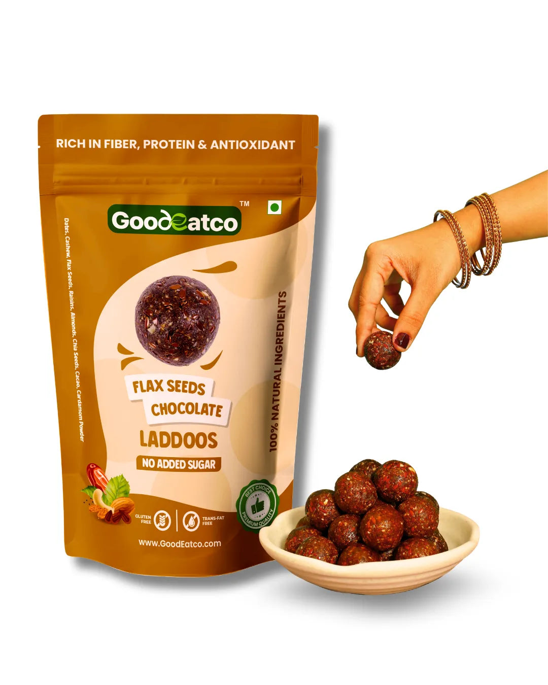 Flax Seeds Chocolate Laddoos - 180g