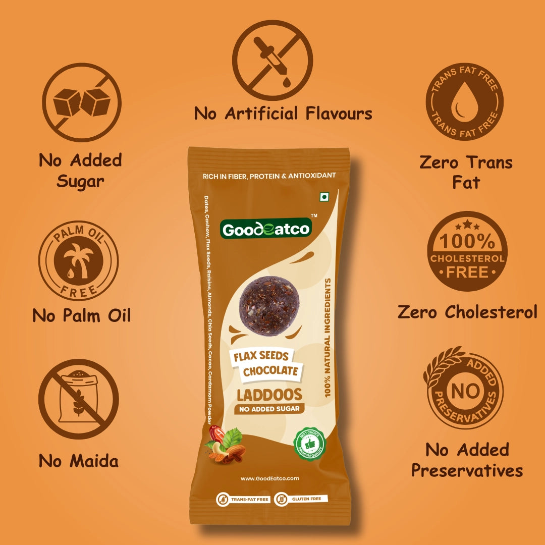 Flax Seeds Chocolate Laddoos  - 40g