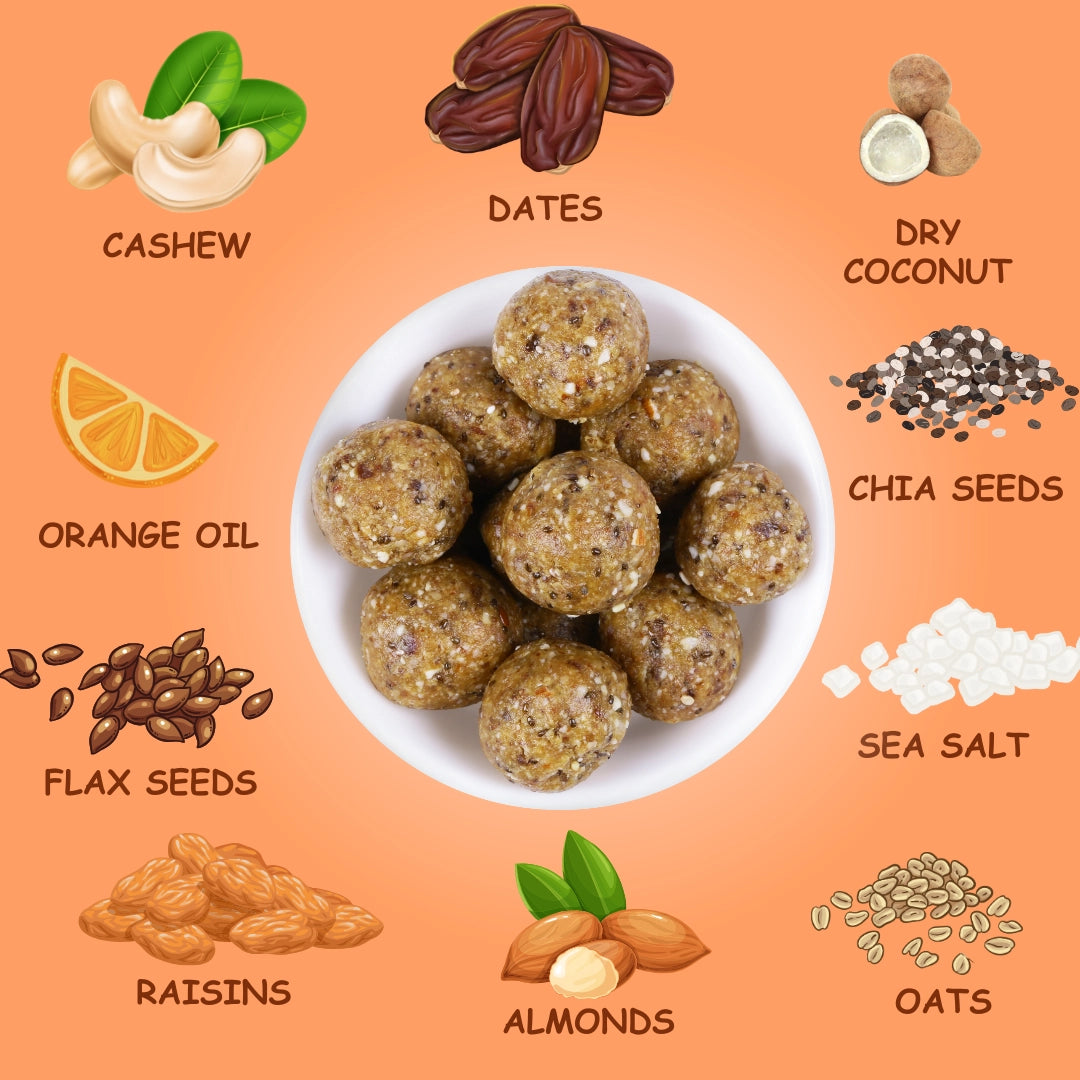 Orange Cashew Laddoos  - 40g