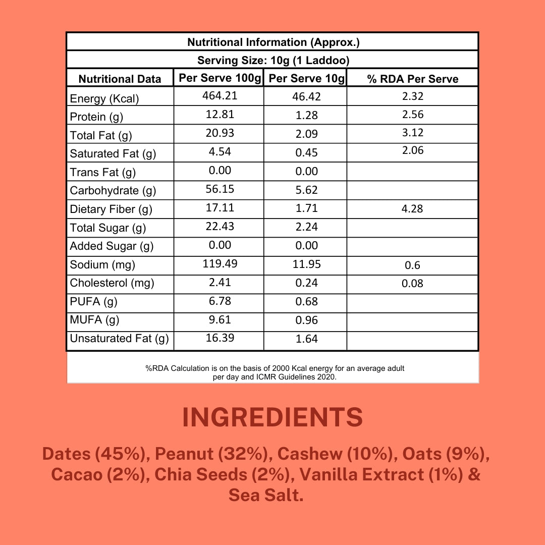 Peanut Chocolate Laddoos  - 40g