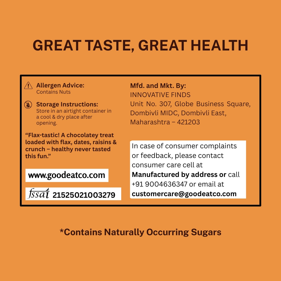 Flax Seeds Chocolate Laddoos - 180g